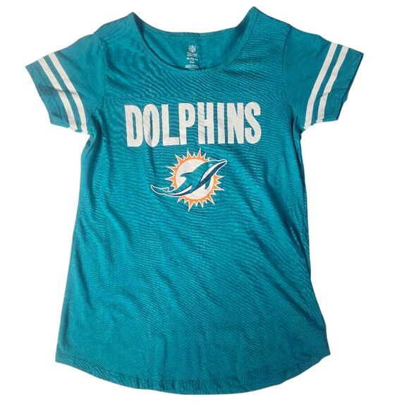 NFL Other - Miami Dolphins NFL Team Apparel Girls XL/14 T-shirt Football Sports Fan S/S Logo